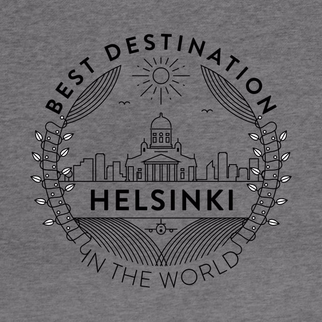Helsinki Minimal Badge Design by kursatunsal